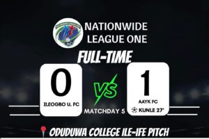 Read more about the article AAYK FC Extend Unbeaten Run with Hard-Fought Victory Over Ile Ogbo United in NLO26